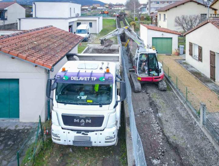Travaux d'assainissement et de VRD Montmorin